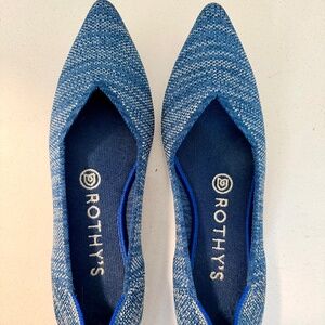 Rothy’s The Point Ballet Flat Indigo Heather Women's Size 6